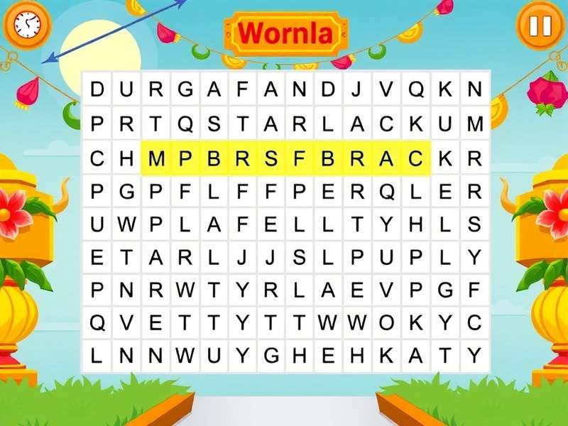 Durga Puja Word Search Game Screenshot